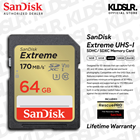 SanDisk 64GB Extreme UHS-I SDXC Memory Card (SDSDXV2-064G-GNCIN)